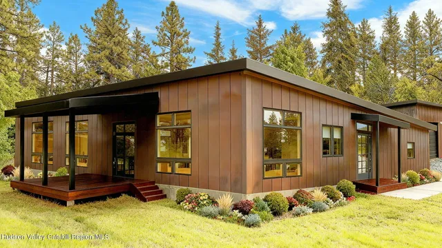 a front view of a house