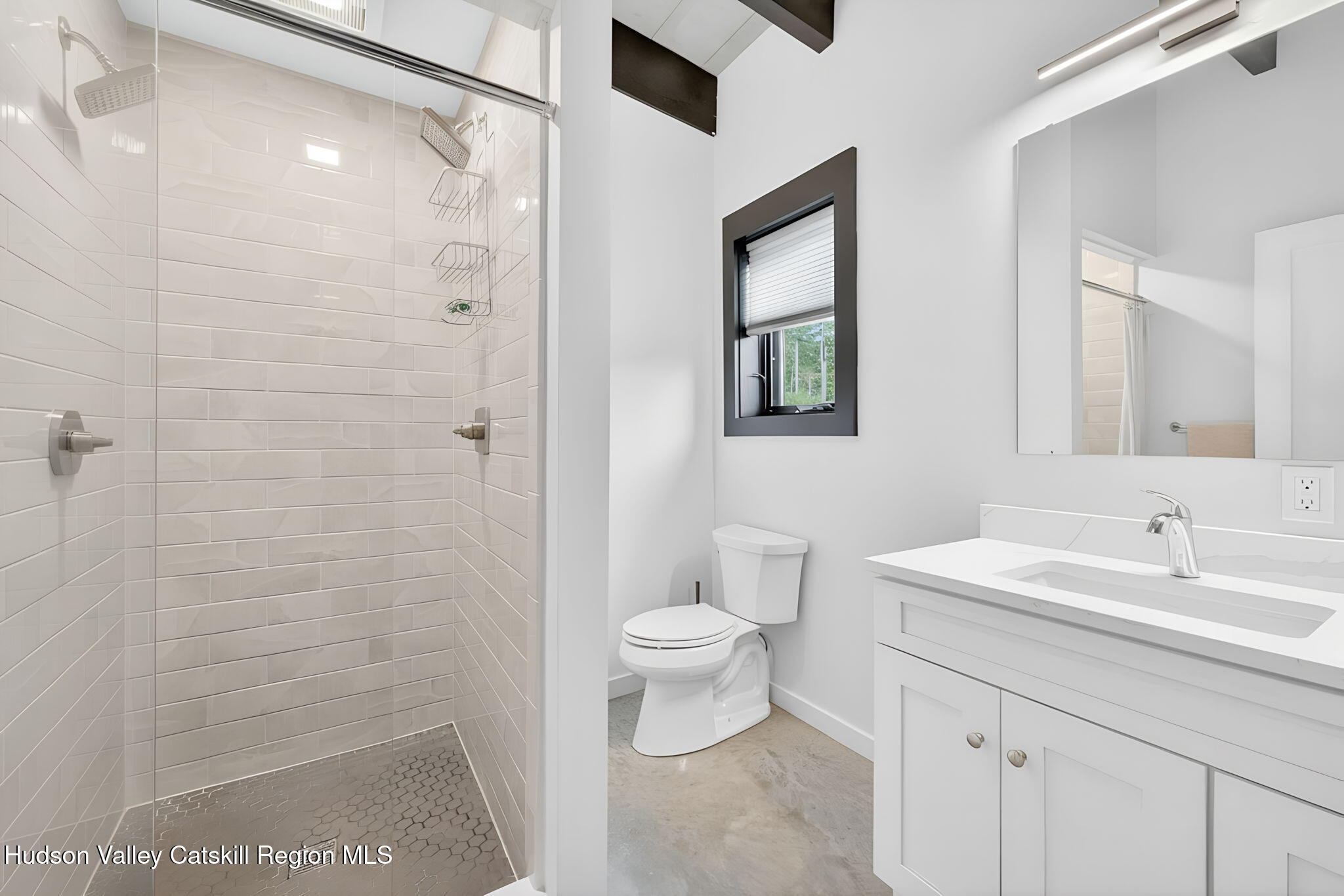 420 Wittenberg Road Mount Tremper, NY 12457 - Photo 10 of 24 a bathroom with a sink a toilet and shower