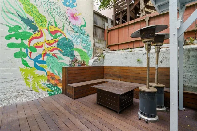 a view of outdoor space with lounge chair