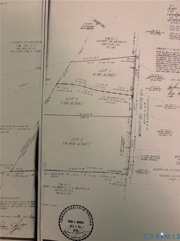 Tbd Monguy Road Charles City, VA 23030 - Photo 2 of 5 Survey Map