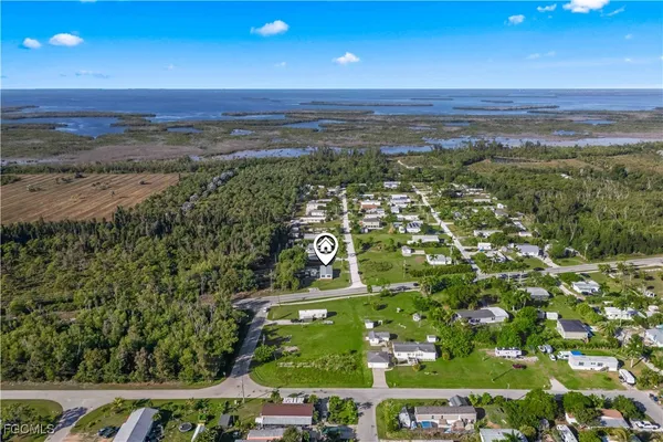 a view of an outdoor space with mountain view