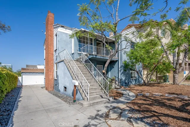 a view of an outdoor space with seating