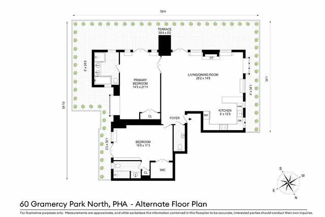 $6,500,000 | 60 Gramercy Park North, Unit PHA | Gramercy