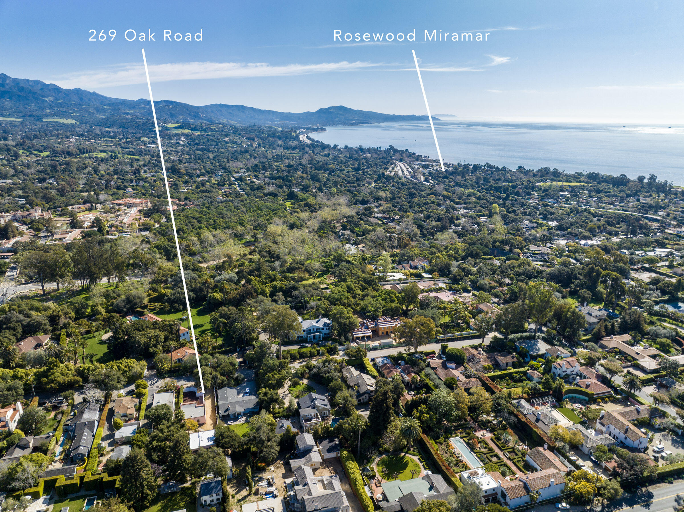 269 Oak Road Montecito, CA 93108 - Photo 29 of 35 Aerial Miramar