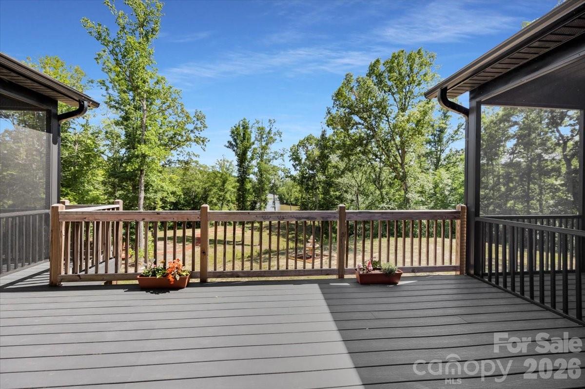 1194 99 Island Road Blacksburg, SC 29702 - Photo 38 of 47 a view of deck with wooden floor and fence with potted plants