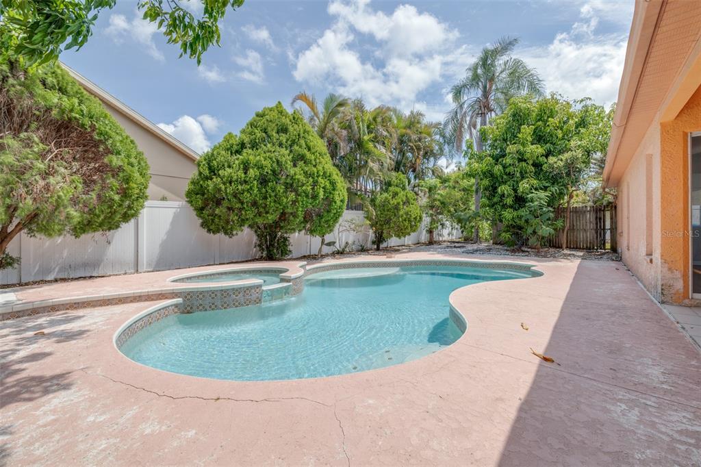 2538 Countryside Pines Drive Clearwater, FL 33761 - Photo 39 of 61 a view of a swimming pool with a sitting space