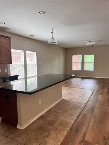 a view of a lush green field