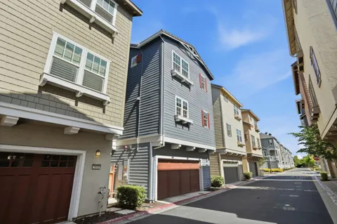 a front view of a building with street