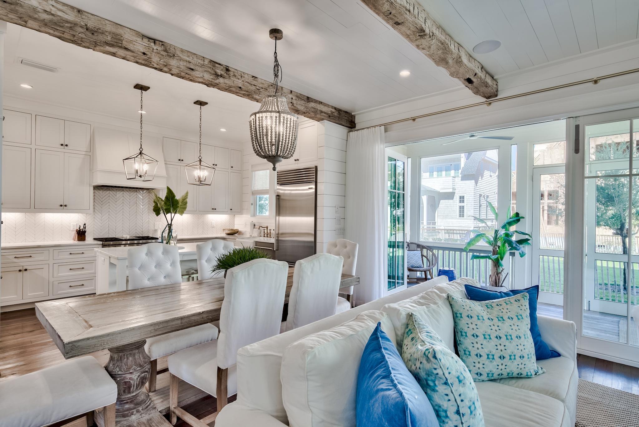17 Patience Ln Inlet Beach Inlet Beach, FL 32461 - Photo 2 of 59 a living room with furniture and a chandelier