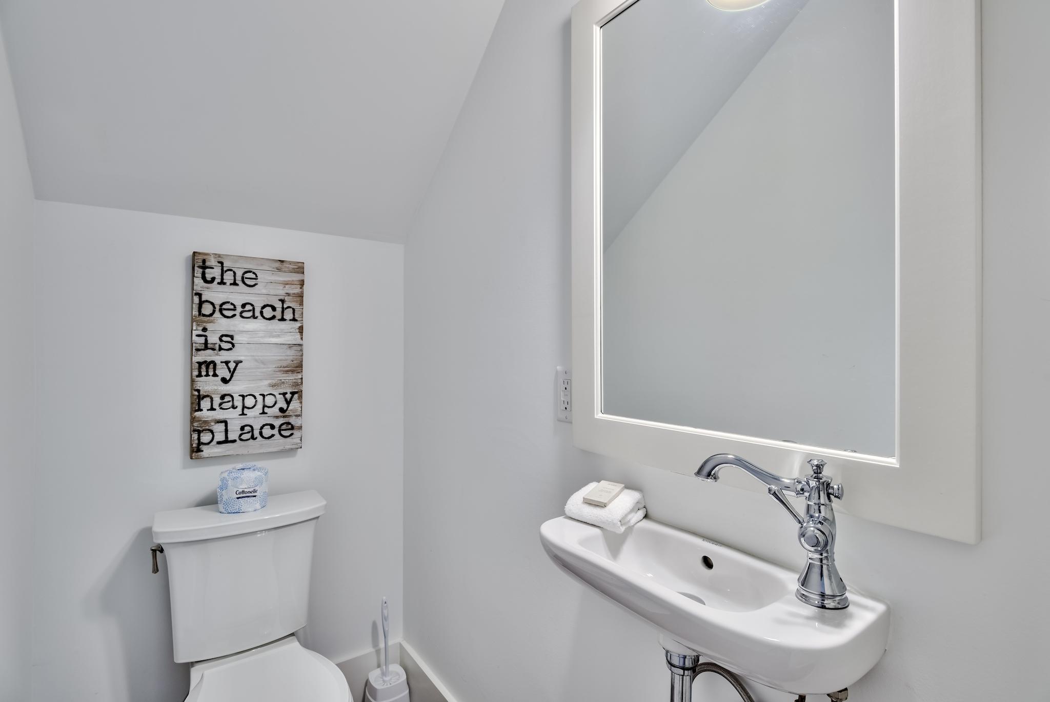 17 Patience Ln Inlet Beach Inlet Beach, FL 32461 - Photo 23 of 59 a bathroom with a toilet sink and mirror