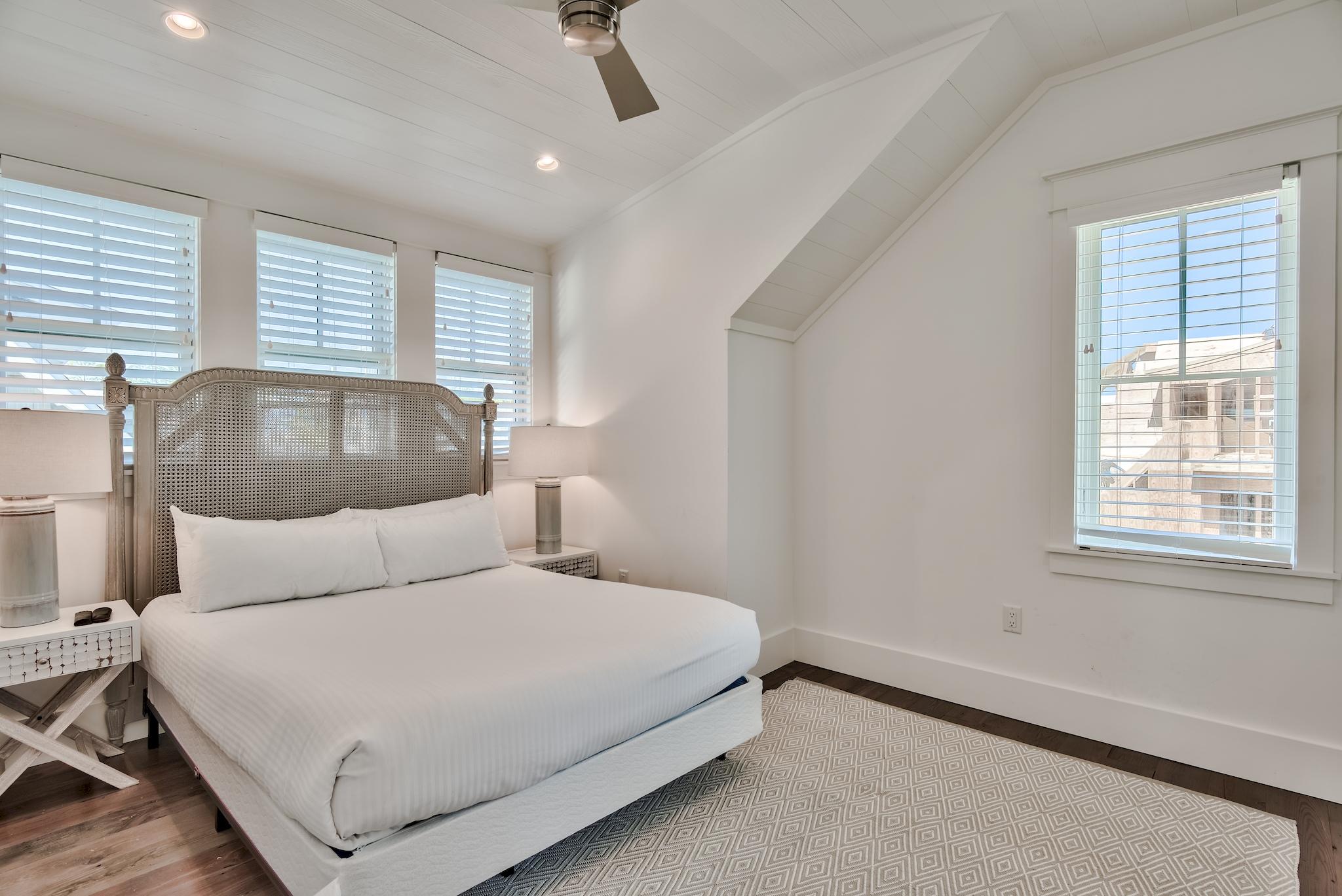 17 Patience Ln Inlet Beach Inlet Beach, FL 32461 - Photo 46 of 59 a bedroom with a bed and a large window