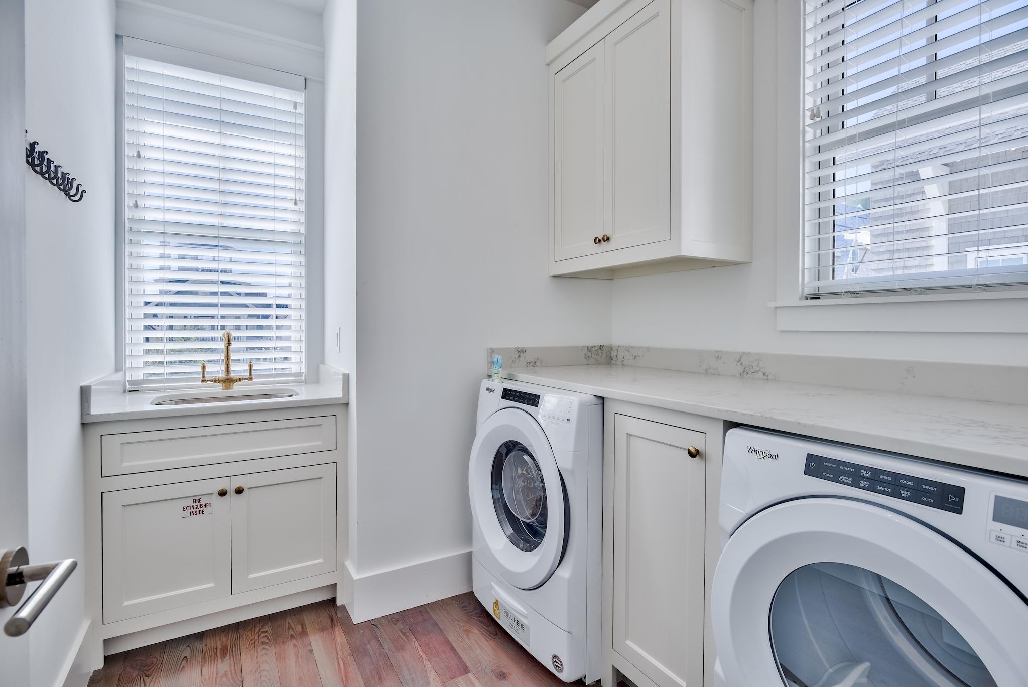 17 Patience Ln Inlet Beach Inlet Beach, FL 32461 - Photo 54 of 59 a utility room with closet dryer and washer
