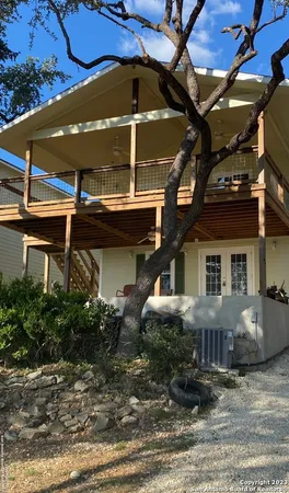 a view of a house with a patio