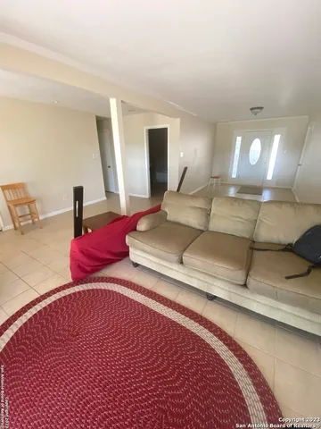 a view of hallway with a hallway