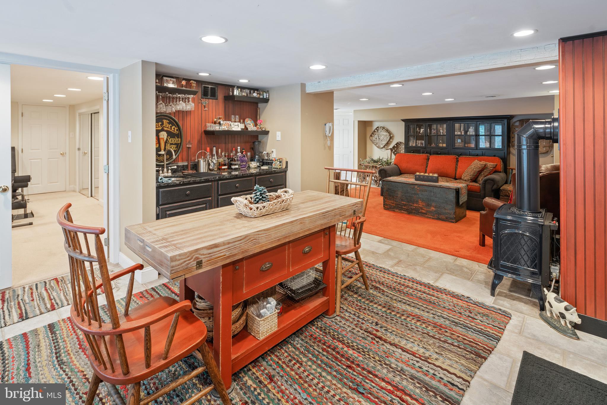 2921 Snake Hill Road Doylestown, PA 18902 - Photo 24 of 35 Ground Floor Kitchenette/wet bar just off the pool