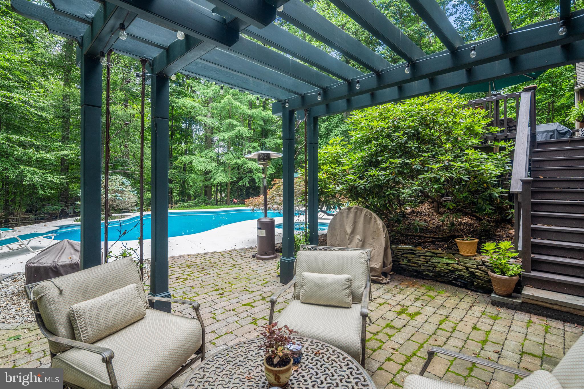 2921 Snake Hill Road Doylestown, PA 18902 - Photo 28 of 35 Pergola Just outside the Ground Floor Entrance