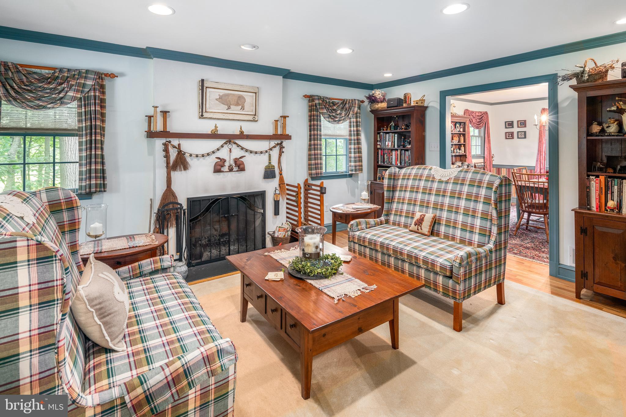 2921 Snake Hill Road Doylestown, PA 18902 - Photo 7 of 35 Lving Room with Gas Fireplace