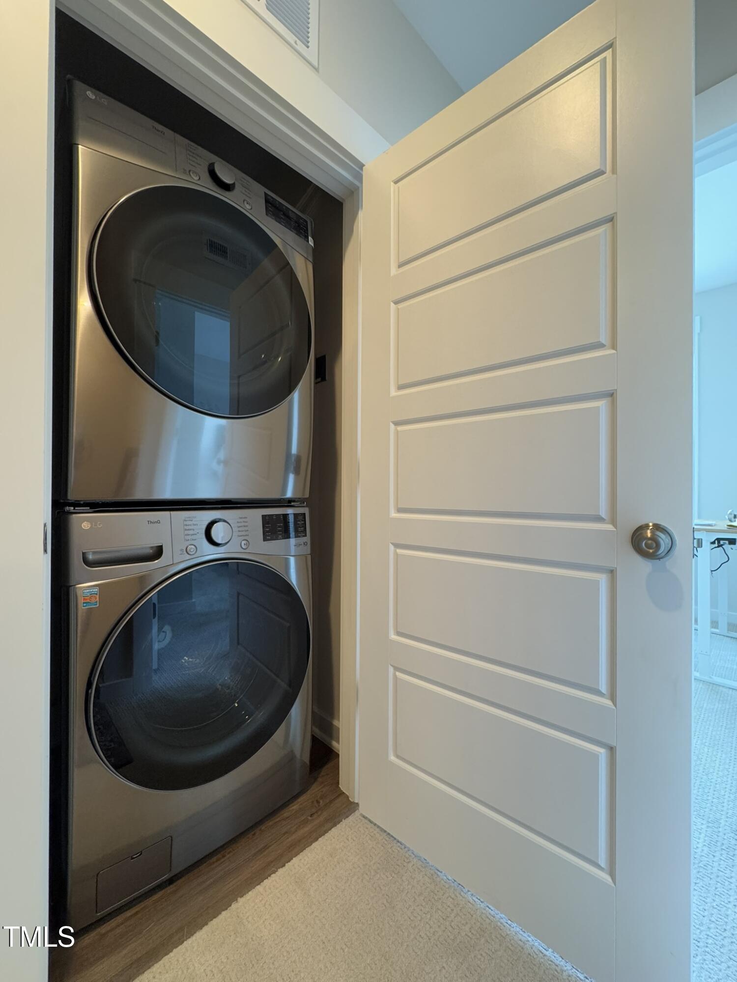1244 Corkery Ridge Court Cary, NC 27519 - Photo 30 of 37 a utility room with dryer and washer