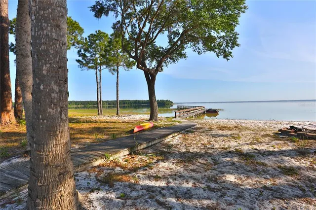 a view of a backyard of the house