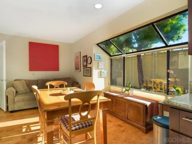 a outdoor living space with furniture