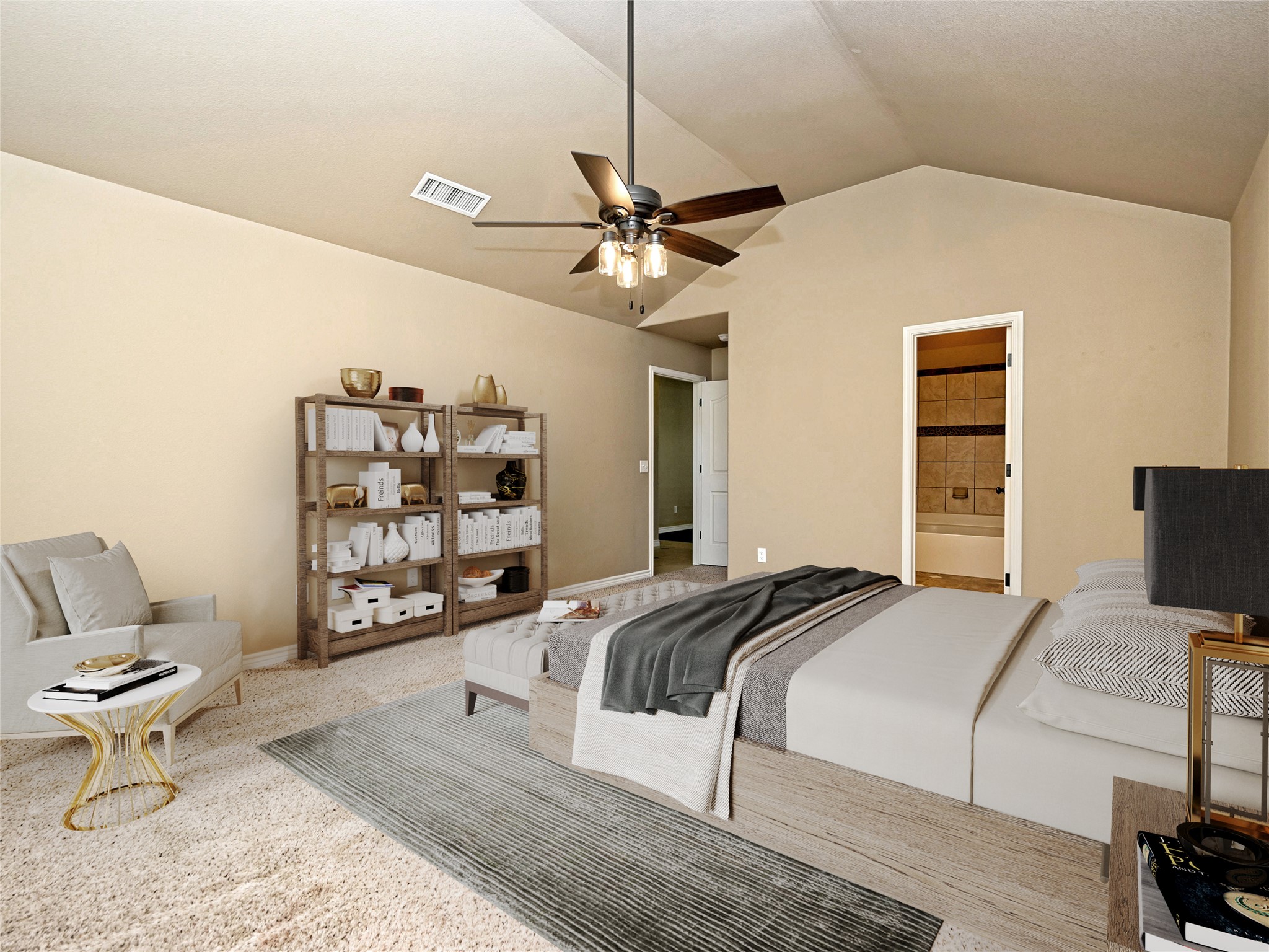 224 Geode Lane Jarrell, TX 76537 - Photo 22 of 36 Primary Bedroom- Virtually Staged