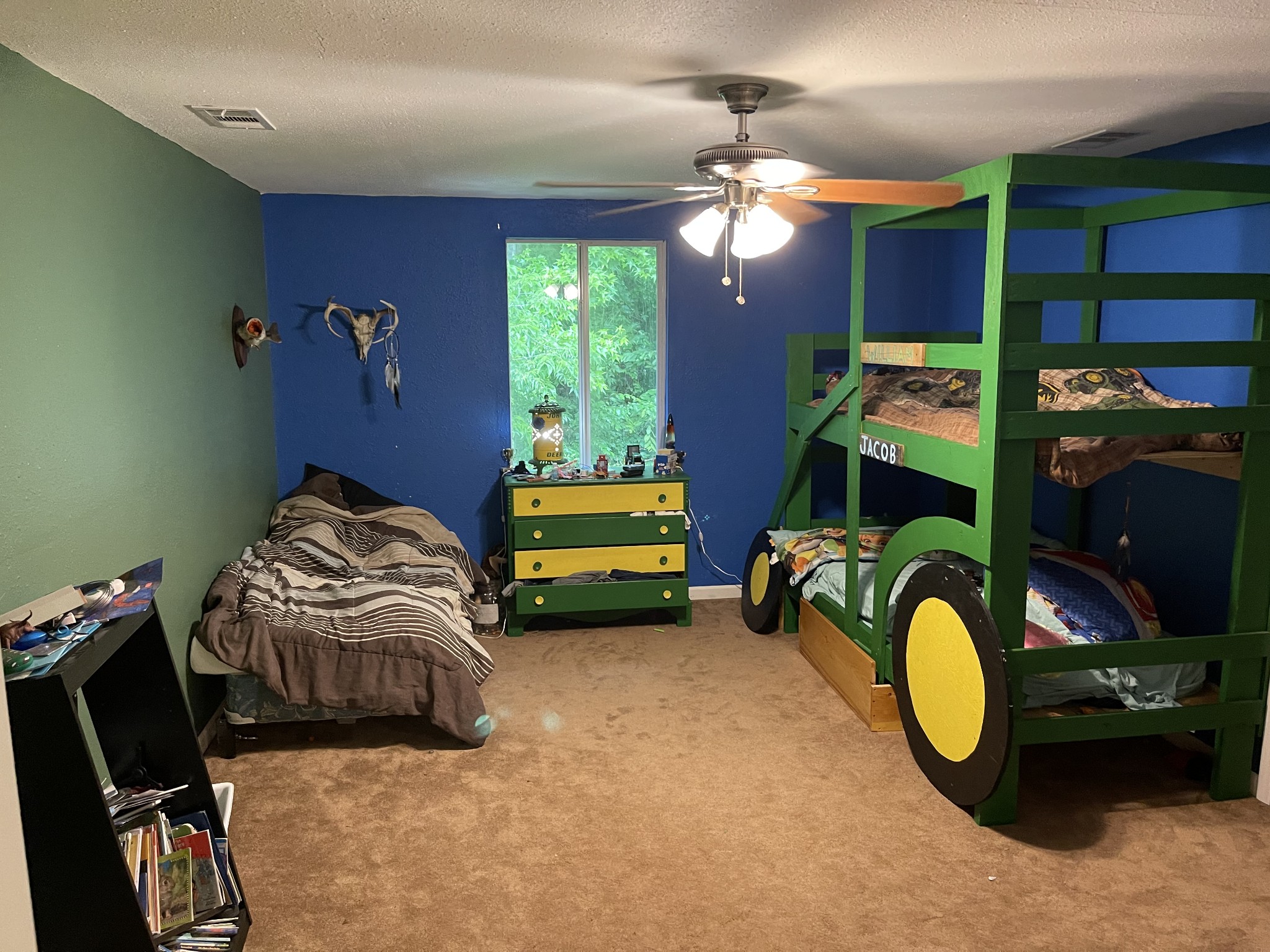 2053 Dog Branch Road Prospect, TN 38477 - Photo 24 of 25 a bedroom with bed and a chandelier