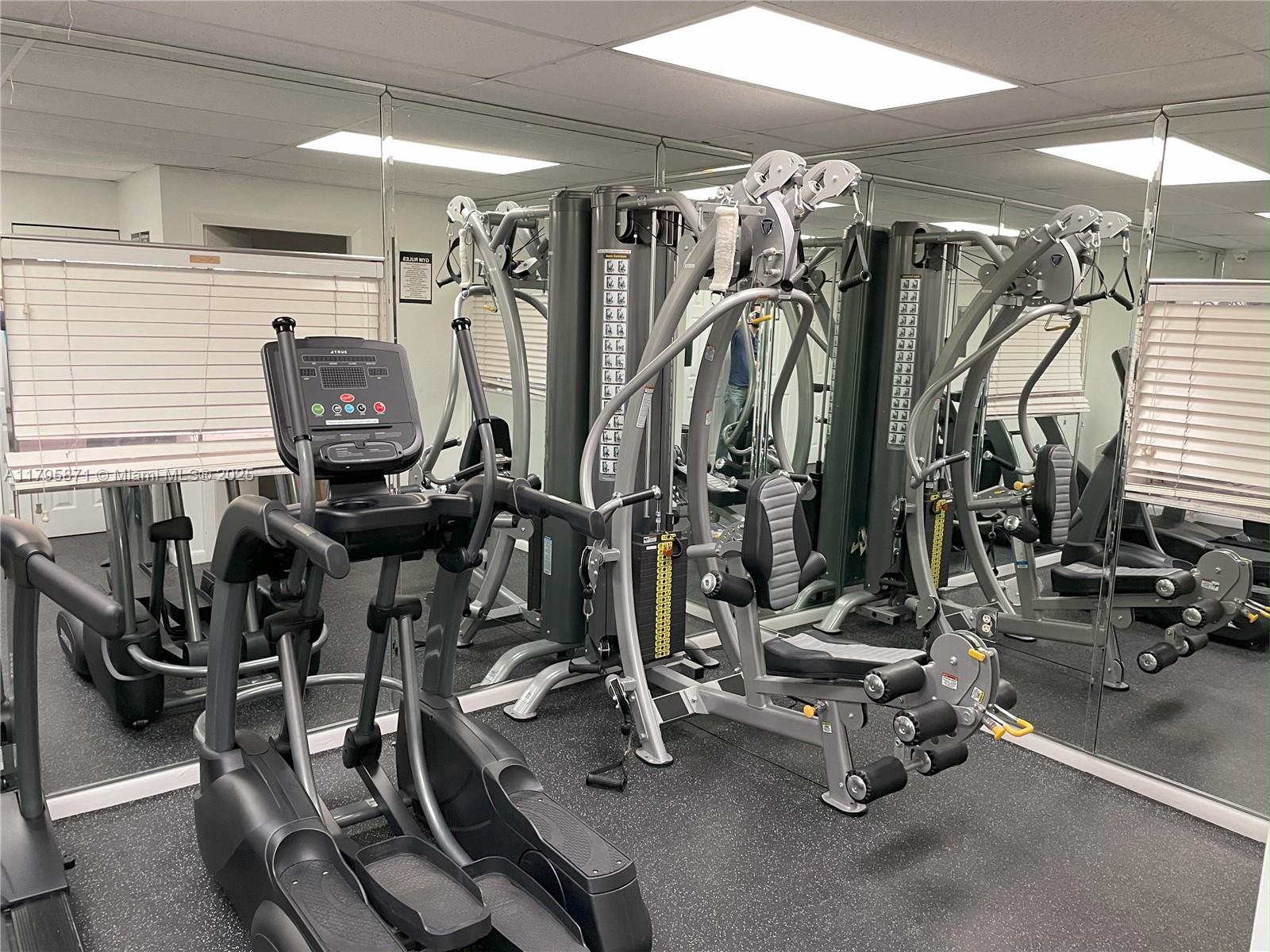 126 Southwest 17th Road, Unit 505 Miami, FL 33129 - Photo 22 of 23 a view of a room with gym equipment
