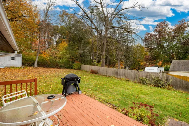 a backyard of a house