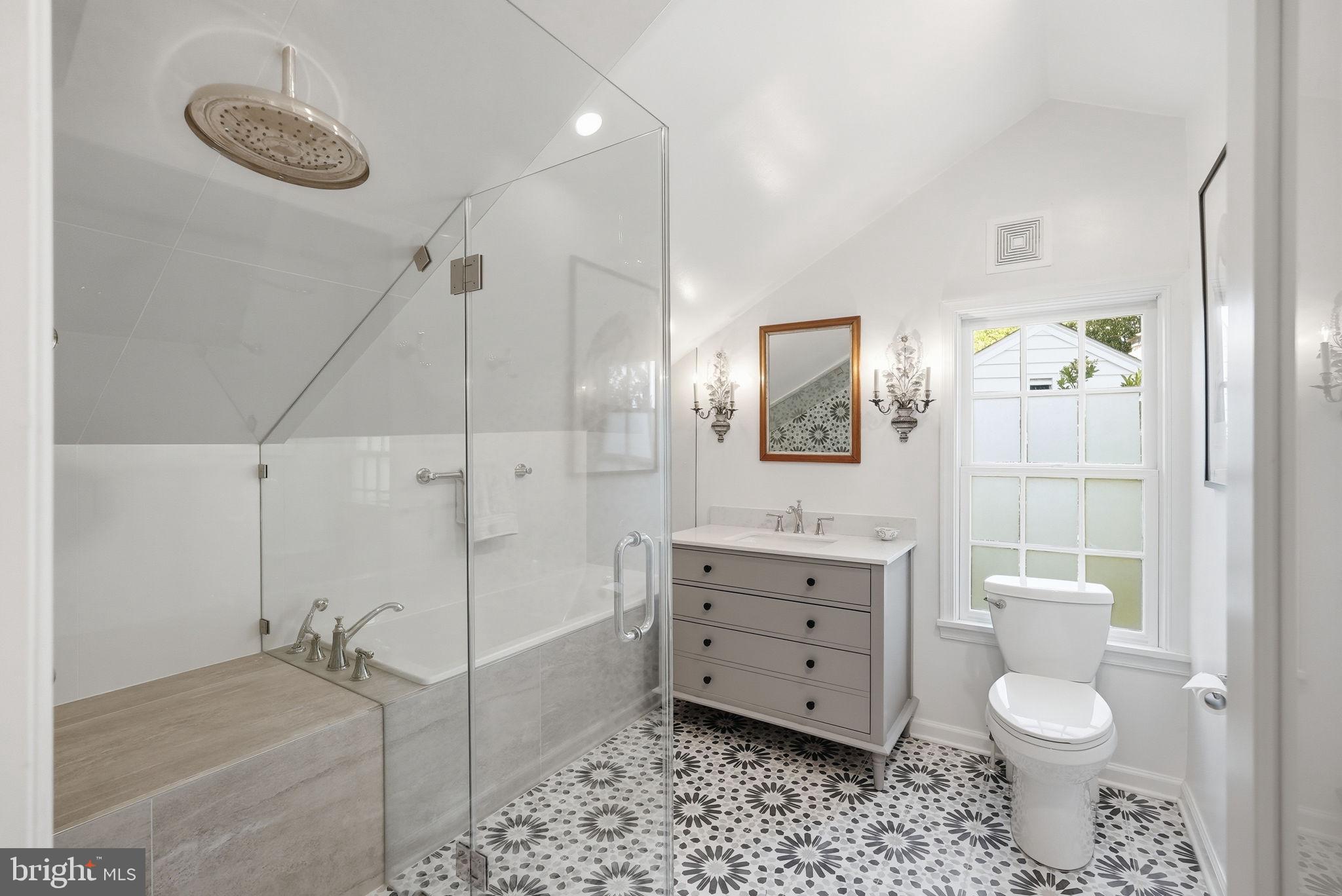 6814 Brookville Road Chevy Chase, MD 20815 - Photo 27 of 39 Elegant bathroom with modern touches.