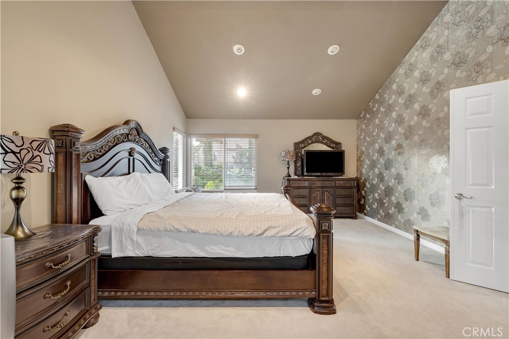 2611 Rudy Street Rowland Heights, CA 91748 - Photo 21 of 37 a bedroom with a bed and a flat screen tv
