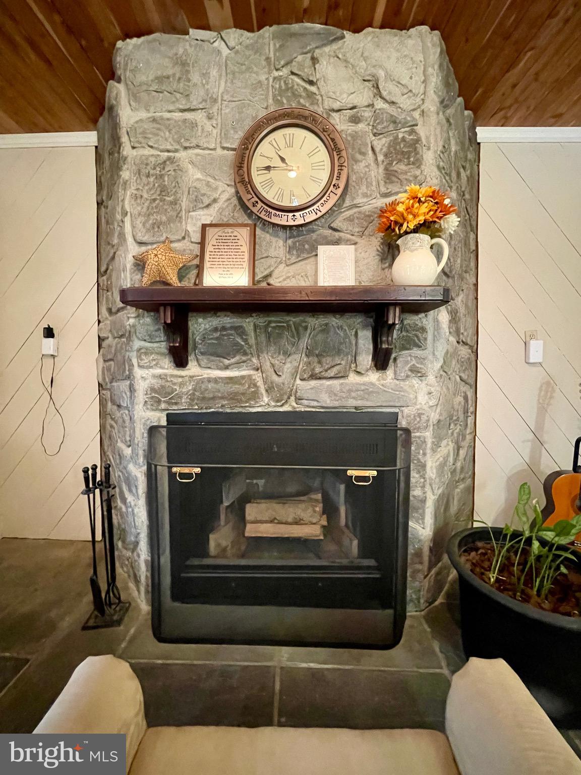 4428 Raspe Avenue Baltimore, MD 21206 - Photo 10 of 44 Beautiful stone fireplace