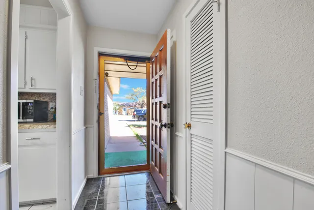 a view of a front door