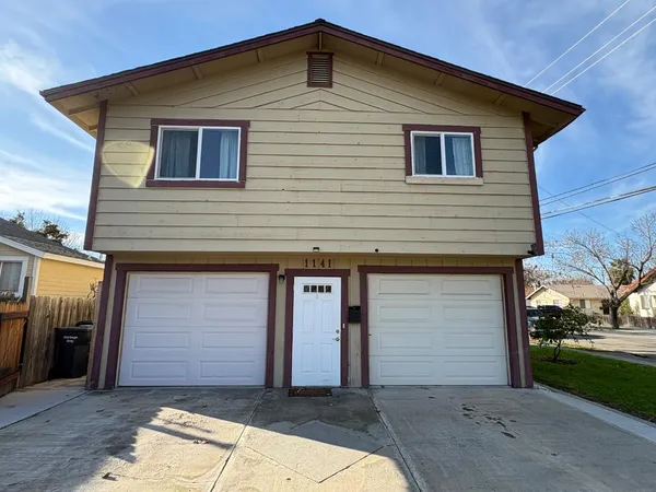 a front view of a house