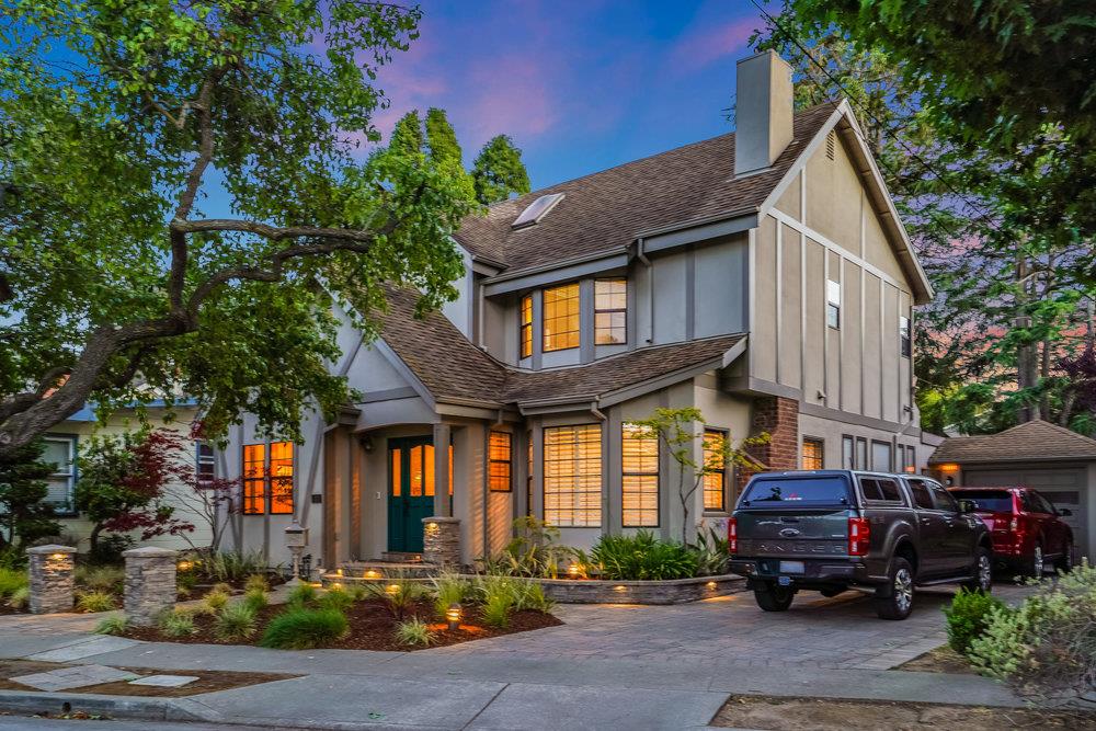 333 Dwight Road Burlingame, CA 94010 - Photo 53 of 56 a front view of a house with a garden