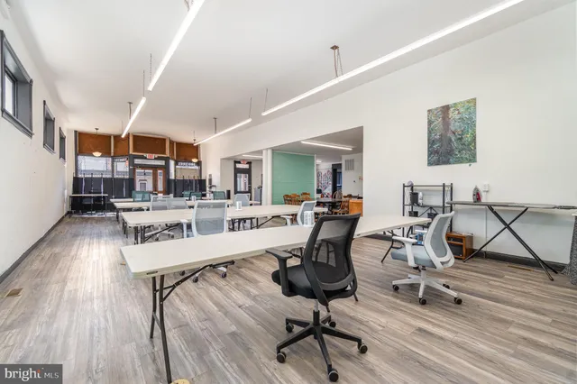 a view of a kitchen and dining room