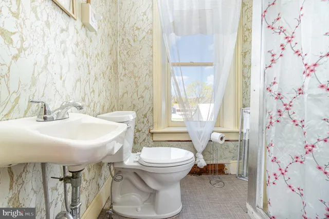 a bathroom with a sink and toilet