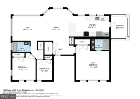 $1,229,000 | 2800 Adams Mill Road Northwest, Unit 3, Washington, DC 20009