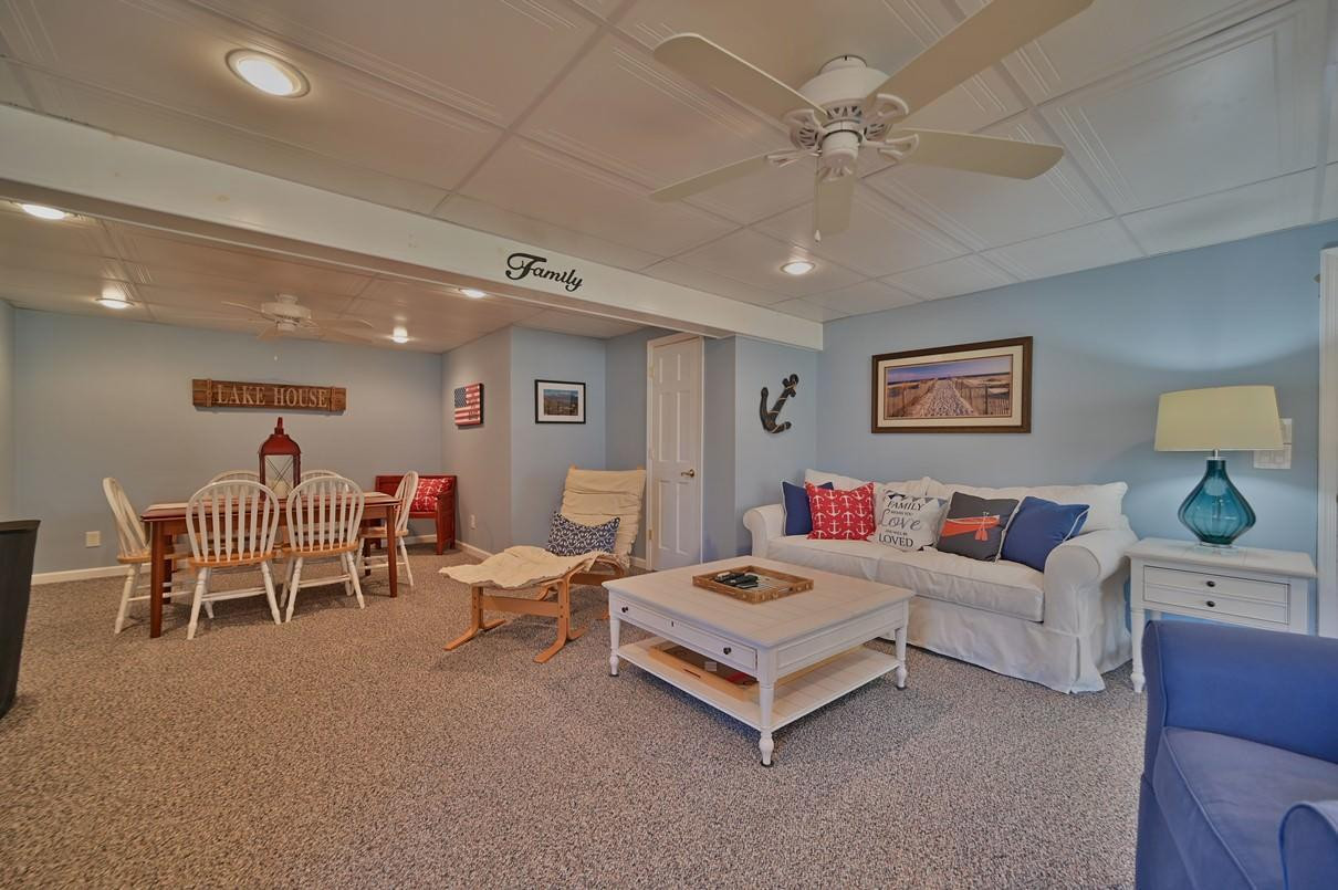 76 Rockway Road Lake Ariel, PA 18436 - Photo 71 of 101 a living room with furniture and a ceiling fan