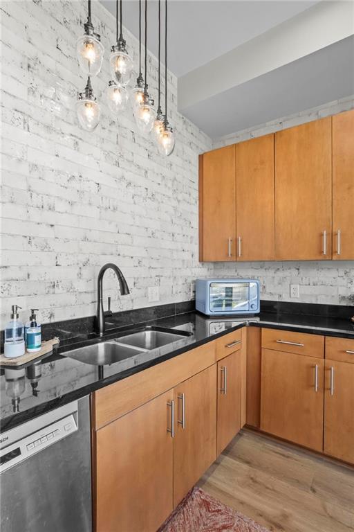 3400 Malone Drive, Unit 219 Atlanta, GA 30341 - Photo 21 of 60 a kitchen with stainless steel appliances granite countertop a sink a counter space and cabinets