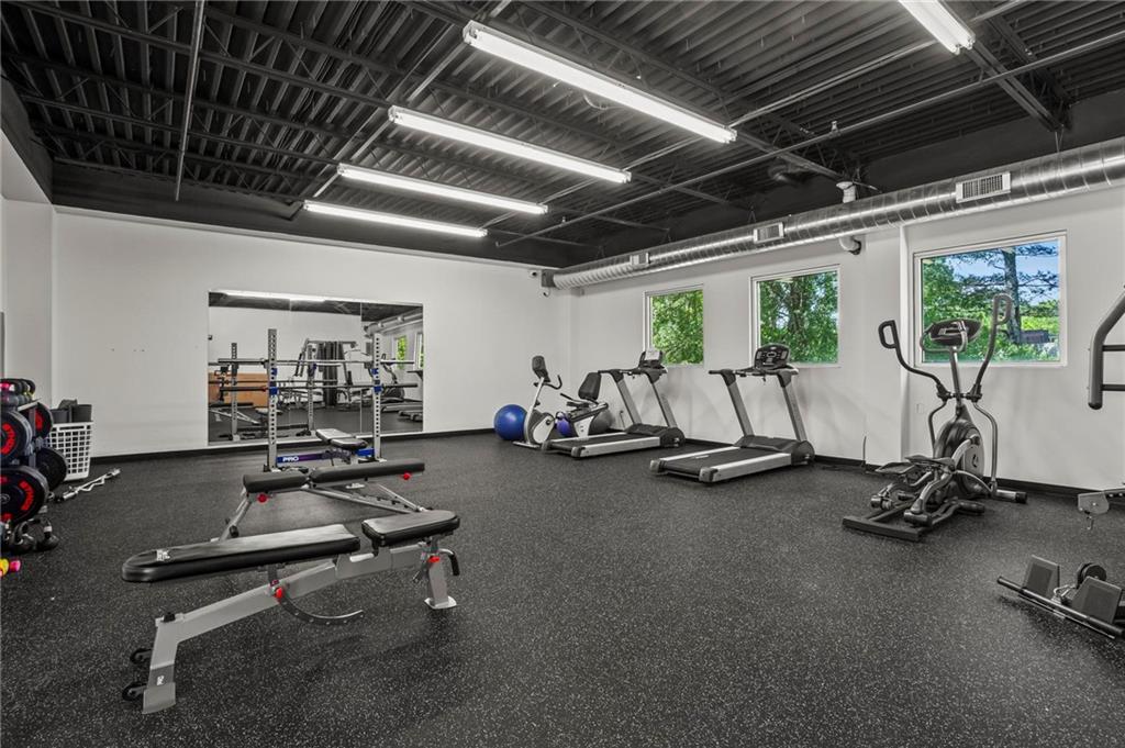 3400 Malone Drive, Unit 219 Atlanta, GA 30341 - Photo 44 of 60 a view of a room with gym equipment