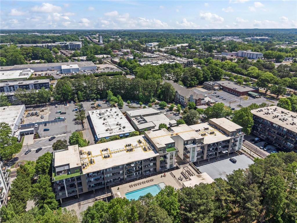 3400 Malone Drive, Unit 219 Atlanta, GA 30341 - Photo 49 of 60 an aerial view of a house with a garden
