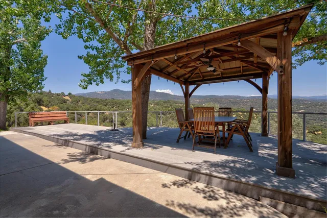 a view of city and mountain