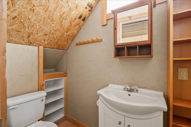 a view of a livingroom with a staircase