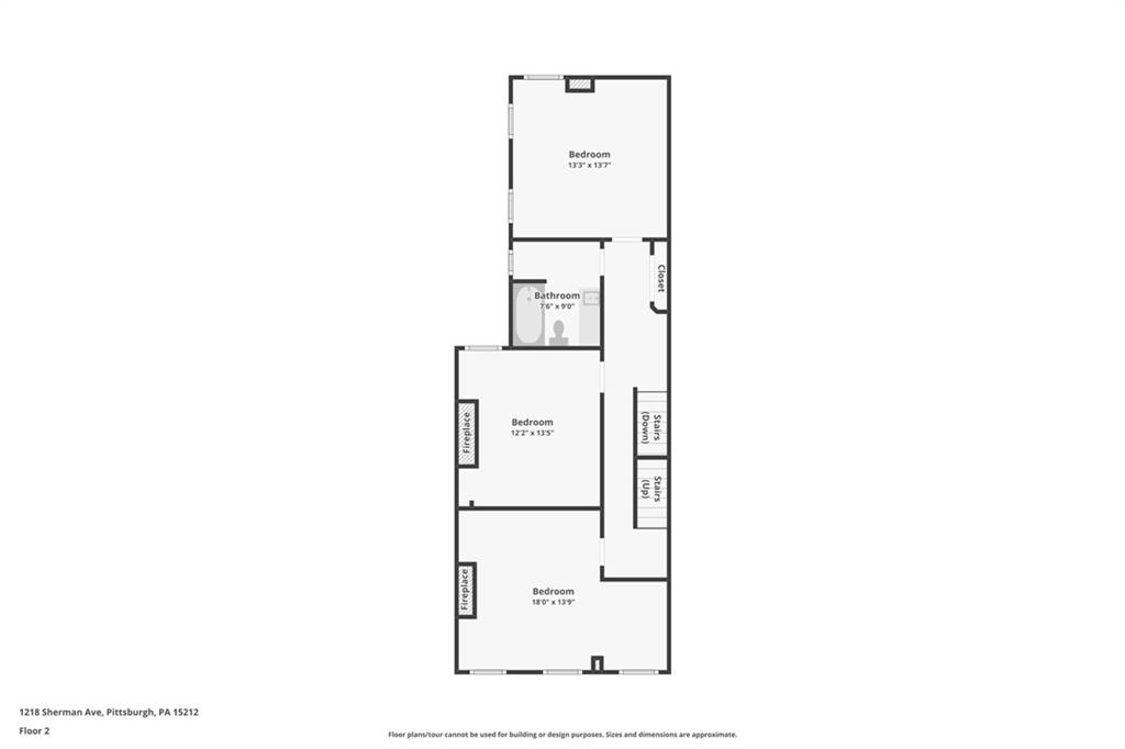 1218 Sherman Avenue Pittsburgh, PA 15212 - Photo 46 of 48 a picture of a floor plan