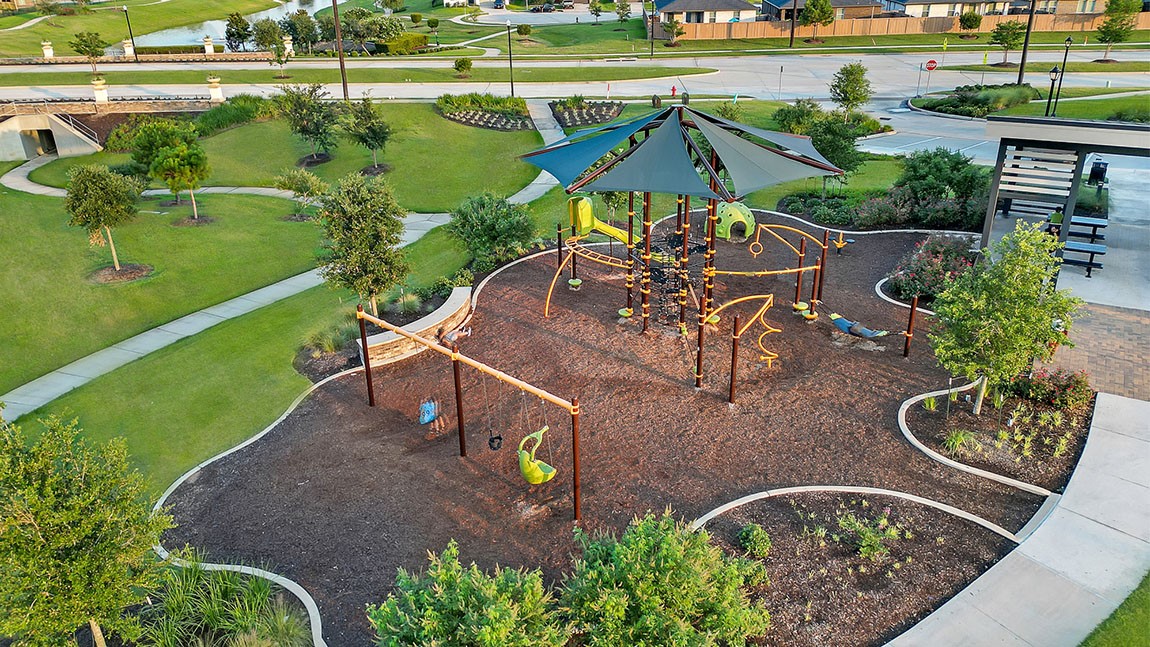 31306 Mila Cove Fulshear, TX 77441 - Photo 31 of 48 an aerial view of a house having outdoor space