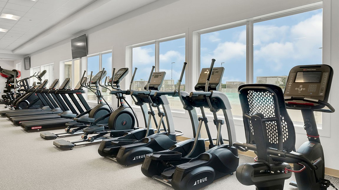 31306 Mila Cove Fulshear, TX 77441 - Photo 47 of 48 a view of a room with gym equipment