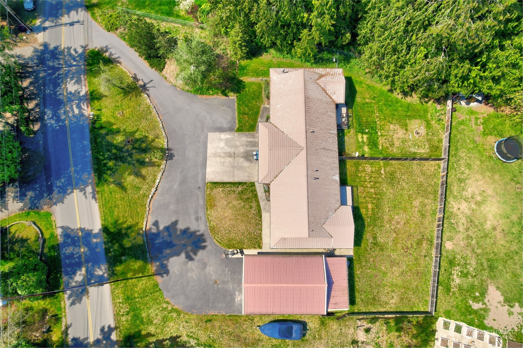 21405 Calhoun Road Monroe, WA 98272 - Photo 4 of 36 an aerial view of a house with a garden