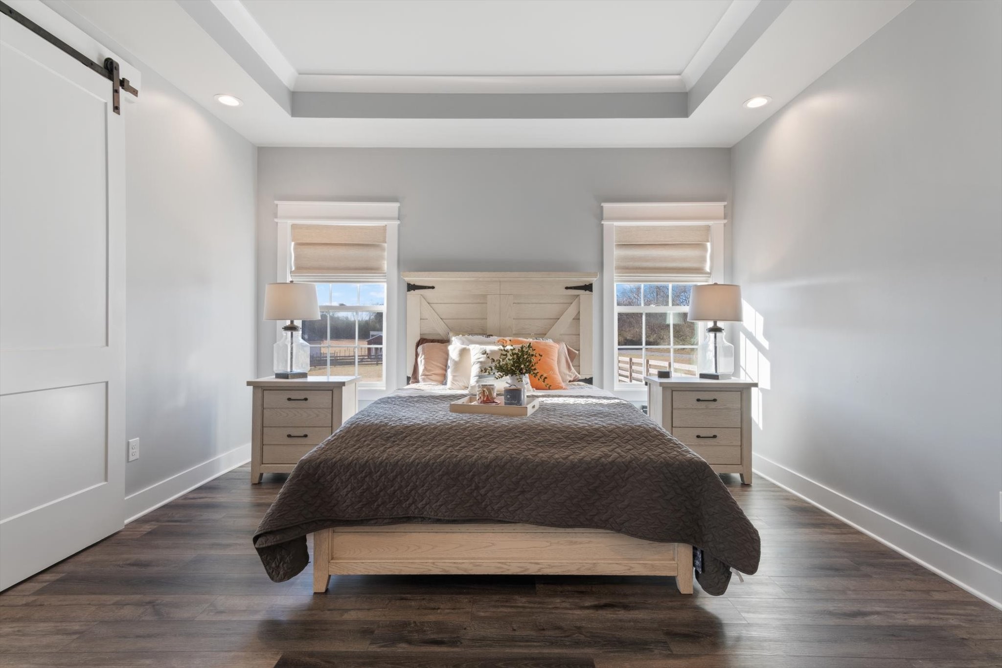 2114 Longview Road Rockvale, TN 37153 - Photo 35 of 48 a bedroom with a bed and wooden floor
