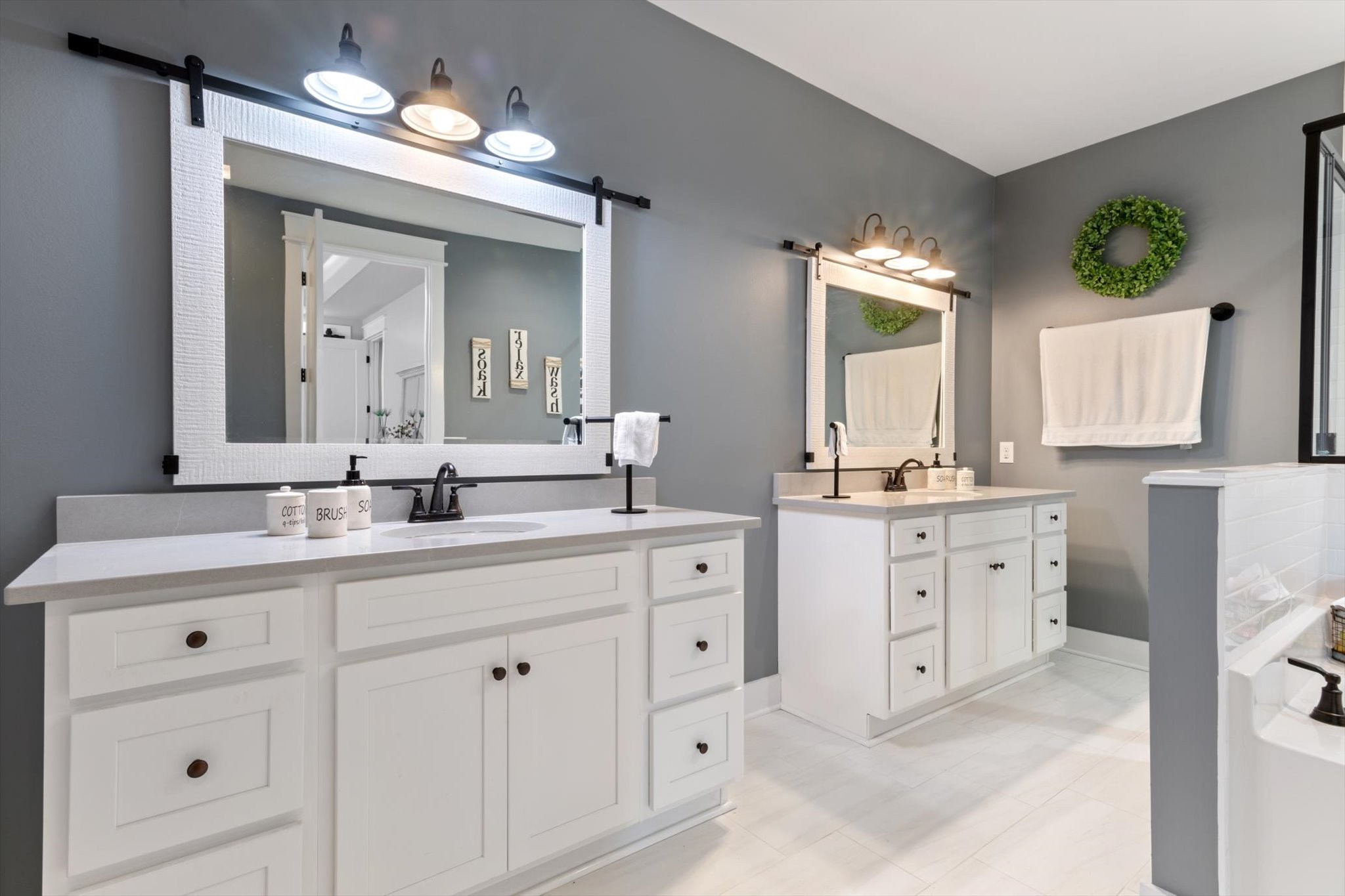 2114 Longview Road Rockvale, TN 37153 - Photo 39 of 48 a bathroom with a double vanity sink mirror and
