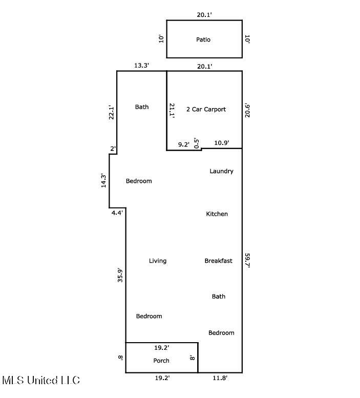 217 White Harbor Road Long Beach, MS 39560 - Photo 31 of 31 Appraiser's Sketch